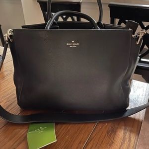 Kate Spade Crossbody Tote Bag Purse Large Black NEW NWT